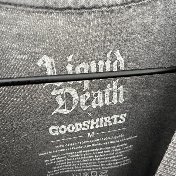 Liquid Death Novelty T-shirt Black Size Medium - Picture 2 of 4